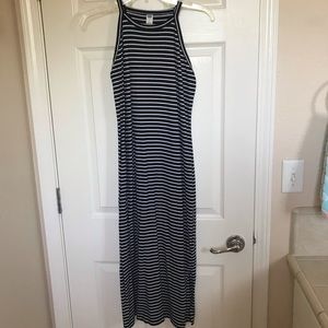 Striped midi dress